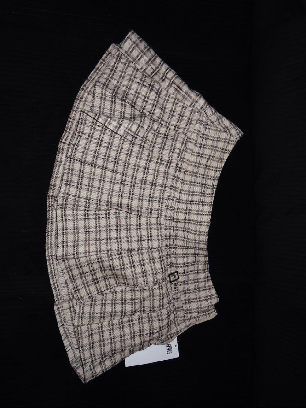 Plaid Beige Men’s Shorts - Unbranded